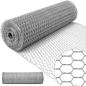 Malla de alambre decorativa hexagonal galvanizada en caliente de /PVC de la tela metálica del hex. del pollo