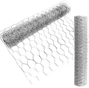 Malla de alambre hexagonal galvanizada o galvanizada PVC de la cerca del jardín del alambre del pollo del acero inoxidable